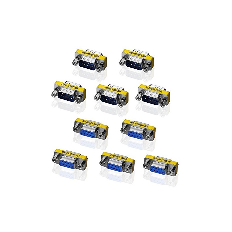 SIENOC RS232 Gender Changer (5 male+5 female adapter)