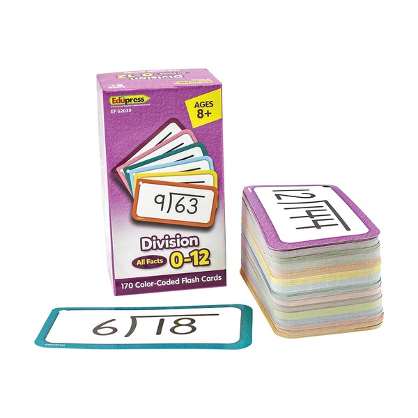 Edupress™ Division Flash Cards - All Facts 0-12