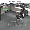 WASJOYE 36" x 55" Office Chair Mat for Carpet, Transparent