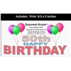 50th Happy Birthday Series 12 Flavor Gummi Gummy Bears And