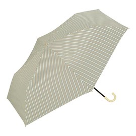 [2024] Wpc. 9305-014-002 Rain Umbrella, Folding Umbrella, Bright Mini, Beige, Rain or Shine, Ribs, 19.7 inches (50 cm), 6.0 oz (170 g), Lightweight, Women's, Stylish, Cute, Women's, Commuting to Work,