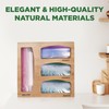 Ziplock bag organizer. Food bag storage. Wood Station. Wooden Nest.