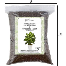 House Plant and Tropical Plant Potting Soil, Re-Potting Soil for All Types of Indoor House Plants, House Plant Re-Potting Soil, 2qt
