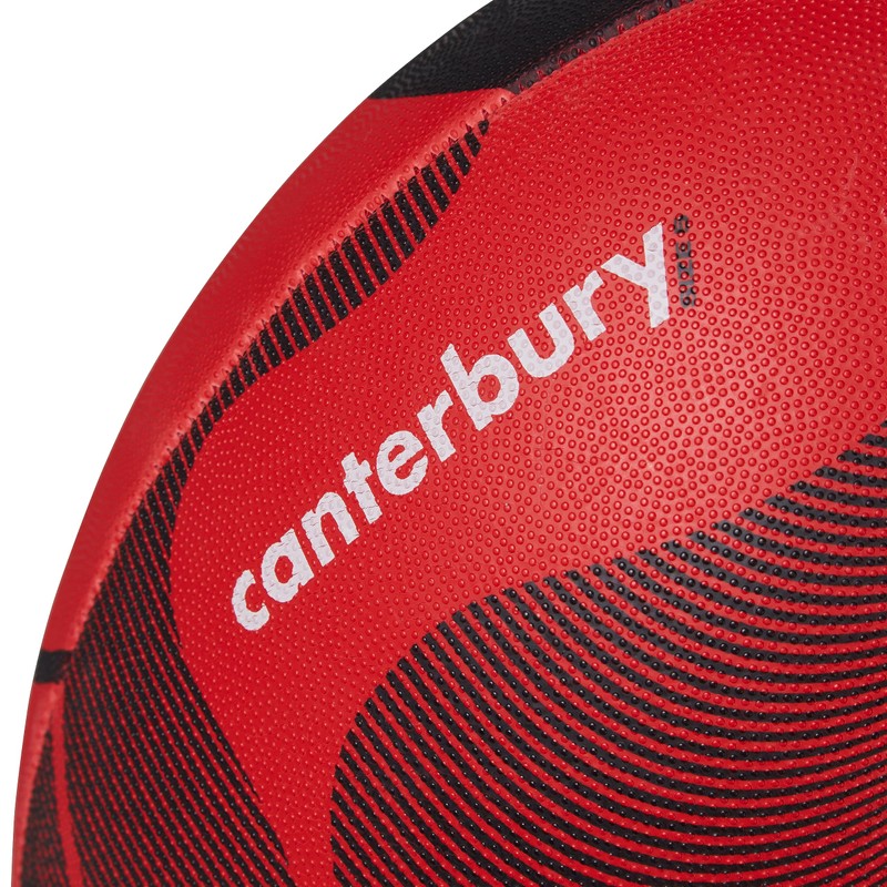 Canterbury Thrillseeker Play Rugby Ball, Black/Red, 5