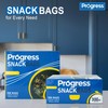 Progress Double Zipper Snack Storage Small Plastic Bags with Grip
