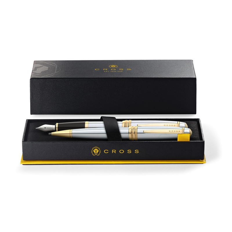 Cross AT0457-6MS Bailey Ballpoint Pen and Fountain Pen Gift Set