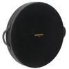HofferRuffer Top Nocth PU Leather Round Serving Tray, Decorative Serving