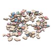100 Piece Wooden Animal Jigsaw Puzzle Round Shaped Educational Hand