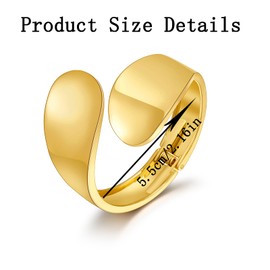 YVVLEE Gold Polished Chunky Bangle Bracelet for Women Twisted Hinged Cuff Bangle Bracelet Irregular Oval Bangle Bracelets Set