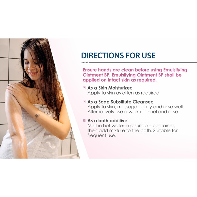Emulsifying Ointment BP 500 GM | Bath emollient | Soap