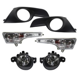 Aspaton Front Turn Signal Light Fog Light Assembly kit Compatible with 2013 2014 2015 Altima Fog Lamp with H11 12V 55W Halogen Bulbs