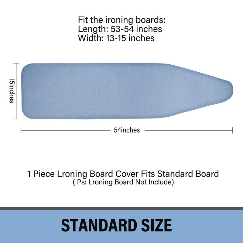 Iwtmm Ironing Board Cover and Pad with Silicone Coating, Thick