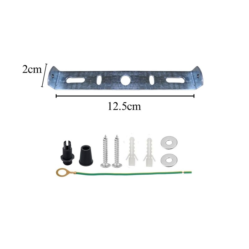 LEDSone Ceiling Rose Fixing Strap Metal Plate with Accessories 125mm