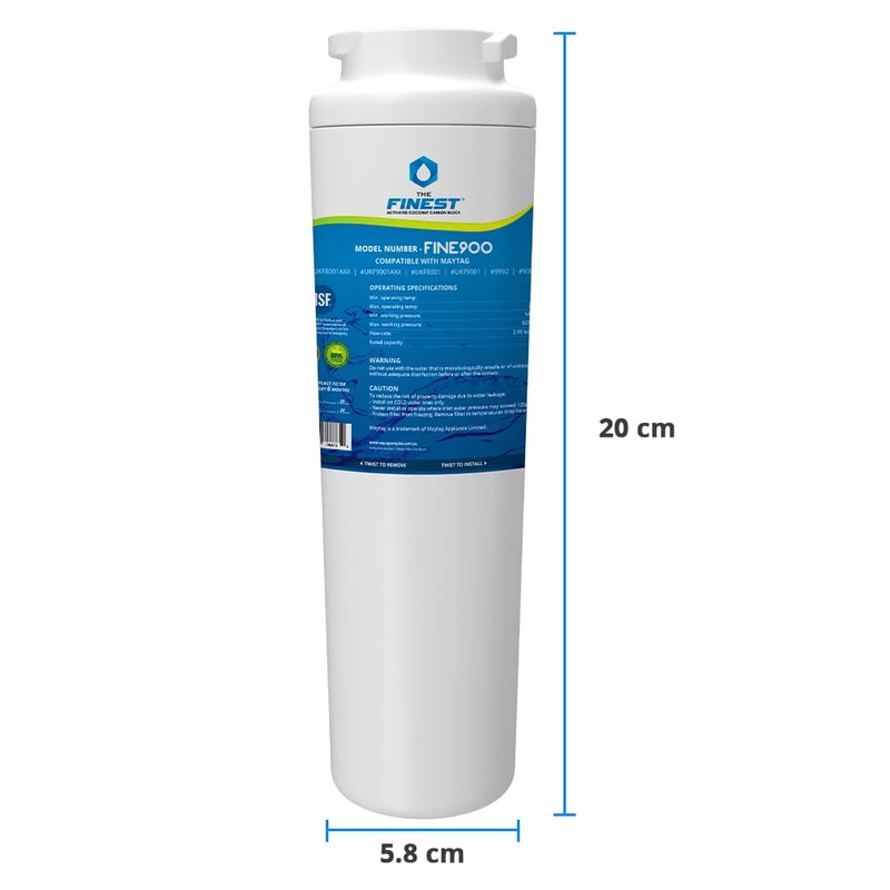 2 X UKF8001 Compatible Water Filter Watermark NSF Approved