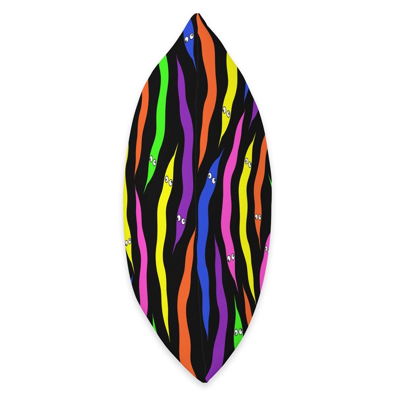 Worm on a String Throw Pillow