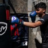 RingMaster Sports Kids Boxing Gloves Carbon Leather Training Sparring Punch