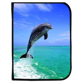 New Scuba Diving 3 Ring Zippered Log Book Binder with FREE Generic Log Insert ($12.95 Value) - Jumping Dolphin (Amphibious Outfitters)