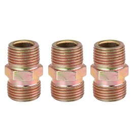 X AUTOHAUX 3pcs 3/8" NPT to M18 x 1.5mm Male Straight Air Hose Fitting Connector Adapter