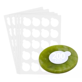 Veraly Piedra Jade + 200 Piezas Etiquetas Para Pegamento Protector