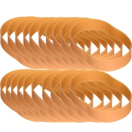 YOUOWO Thick Width Rubber Bands, Width 0.4 inches (10 mm) x Diameter 3.1 inches (80 mm), Inner Diameter 2.0 inches (50 mm), Pack of 20, Variety of Rubber Bands, Economical, Office Packaging Cord, Packaging Band, Weiya Industry
