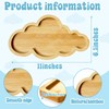 Cloud Charcuterie Board Platter Bamboo Serving Tray Wood Food Board