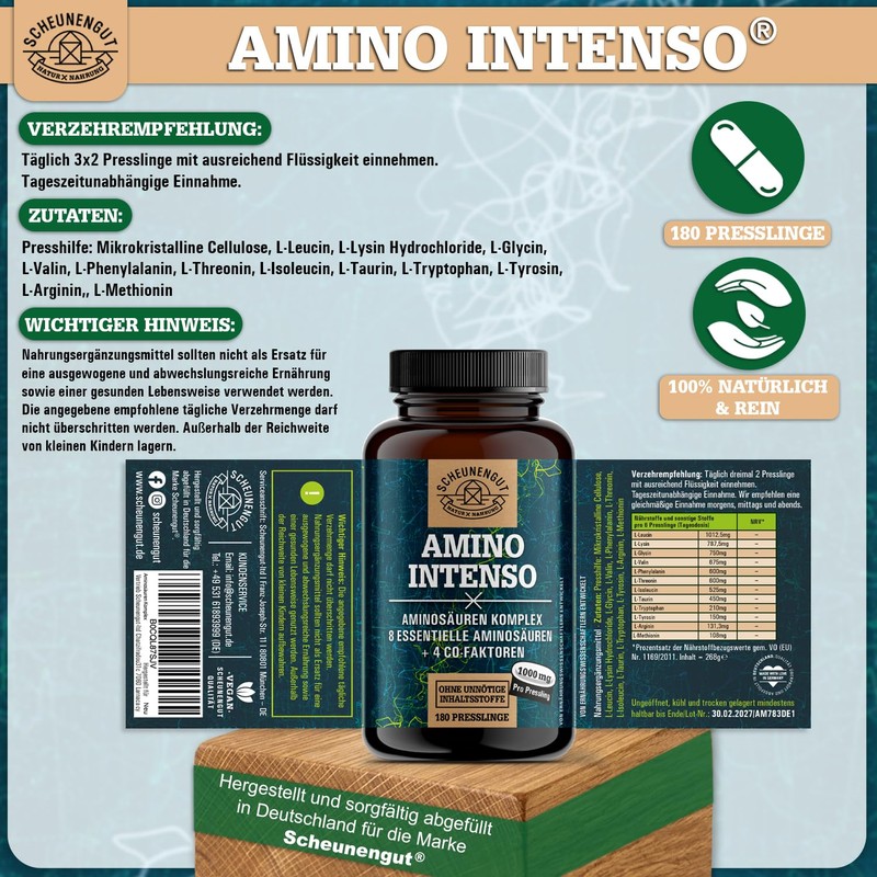 Amino Intenso - Amino Acids Complex - 8 Essential Amino