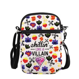 PLITI Descendants Gift Descendants Fans Villain Club Evil Queen Gift Chillin' Like A Villain Crossbody Bag (Chillin Villain ZCbagCA)