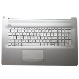 D-KXCPELE Replacement Upper Case Palmrest for HP Pavilion 17BY 17-by 17CA 17-CA 17T-by 17Z-CA Series Laptop Backlight Keyboard Assembly with ODD Touchpad L92783-001 6070B1308113 Natural Silver