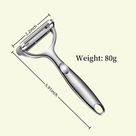 Huakai Multifunction Vegetable Peeler Julienne Peeler for Kitchen (2-in-1 peeler)