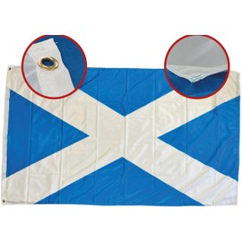 NWFlags Outdoor Heavy Scotland Flag 5ft x 3ft 110d Knitted Polyester Suitable for Flagpoles…