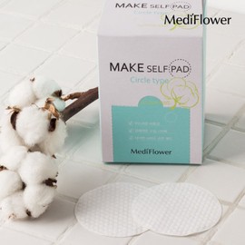 Mediflower 메디플라워 메이크업 셀프 패드 리필 130매 / 화장솜 클렌징패드 토너패드 Mediflora Makeup Self Pad Refill 130 Sheets / Cotton Pads Cleansing Pads Toner Pads