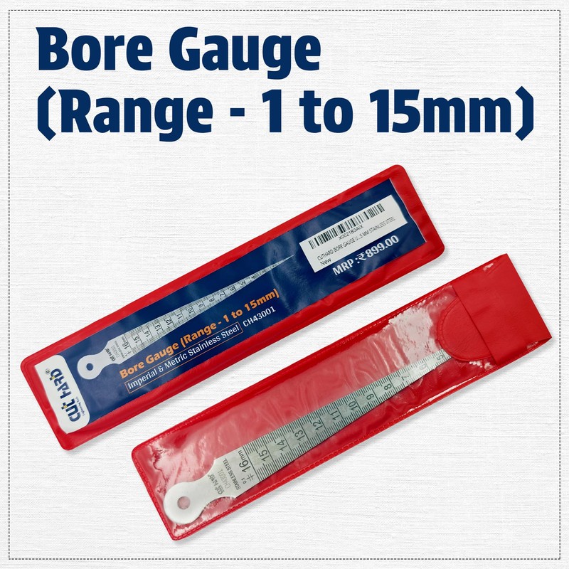CUTHARD Taper Gauge/Bore Gauge - ACF 1-15 mm Stainless Steel