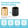 OFFO Shower Pipe Fitting, Brass Converter Adapter, G1/2 x G1/2