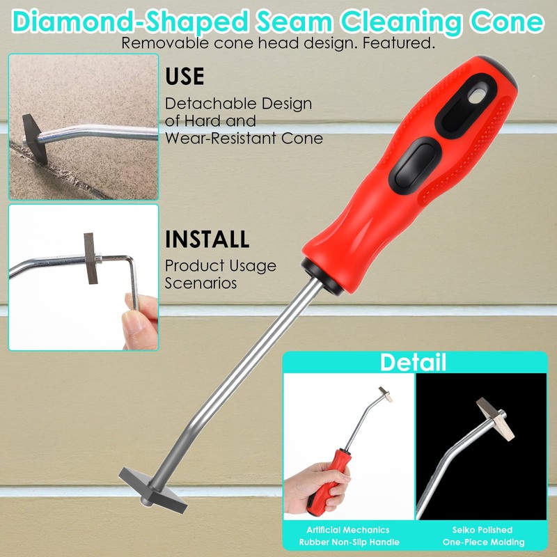 25-Piece Premium Grout Removal Tool Kit – Heavy-Duty Tile Grout