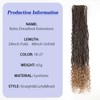 HANNE Boho Dreadlock Extensions for Women Handmade Synthetic Double Ended