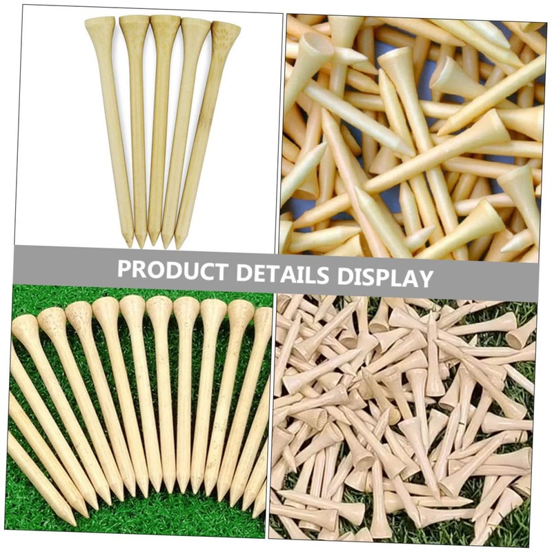 Kisangel 300pcs Golf Tees Wooden Golf Holders for Optimal Training
