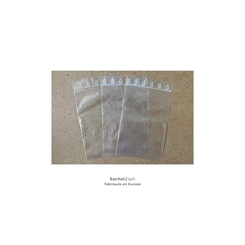 SachZip® 100 Resealable Zip Bags 20 x 30 cm (10