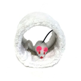 Home & Style 4" Cat Pet Tunnel with Mouse Toy Inside