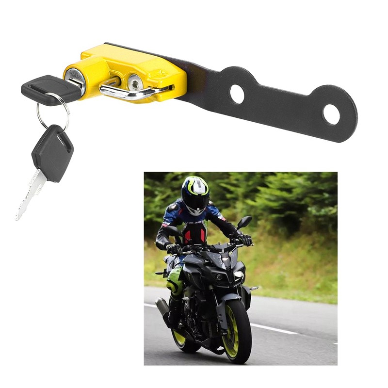 Motorcycle Modification Aluminum Alloy Helmet Lock Mount Hook Fit for