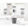 Zuvo Plastic Paper Bin 8L - Shatter-Proof Waste Basket for