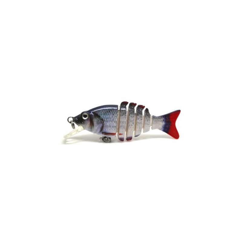 Silver roach realistic FRY Multi Jointed Fishing Lure / Swimbait