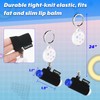 Homakover 4 Pack Retractable Lip Balm Holder Keychain with Clip,