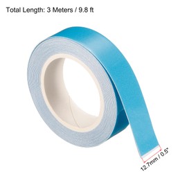 MECCANIXITY Glow in The Dark Tape 9.8 Ft x 0.5 Inch Luminous Fluorescent Tape for Night Outdoors Indoors Decorations Signs, Blue Pack of 3