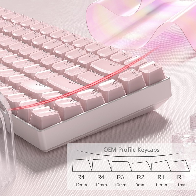 Womier Keycaps - Jelly Keycaps 60 75 100 Percent, Crystal