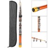 Carbon Fiber Hard Adjustable Mini Pocket Fishing Pole Mini Ultrashort