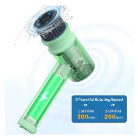 Voweek Electric Spin Scrubber Cordless Power Cleaning Brush | VW-SP01 | Green