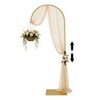 Heavy Duty Half Wedding Arch Stand Versatile Adjustable 5.6-7.6FT Hook