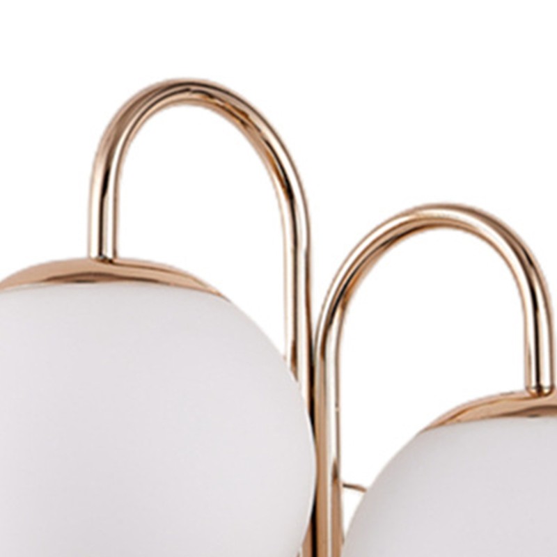 Double Sconce Simple Modern Dual Headed Glass Metal Energy Saving