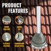 VIVIDA #3 Silicone Metal Roof Pipe Flashing Boot, High Temp