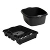TENLITE Set of 2 Large Rectangular Washing Up Bowl with